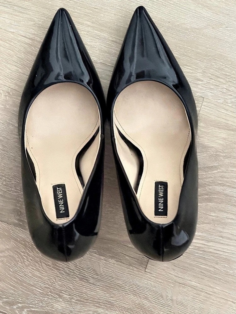 Nine West Tatiana Pointed Toe Pump Black Pointed-Toe Heels Like New